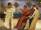 Lord Frederick Leighton Canvas Paintings - Greek Girl Dancing